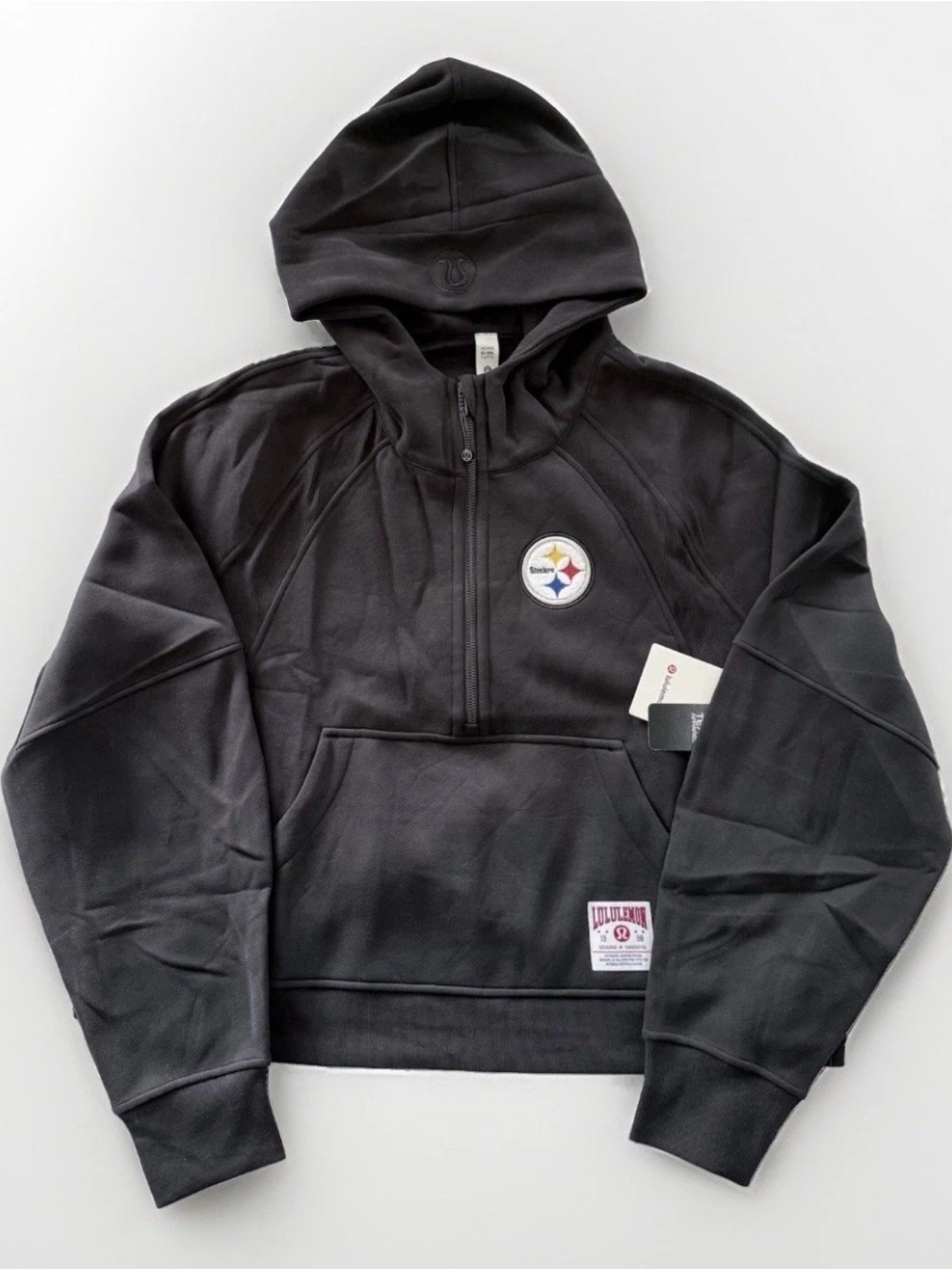 NWT Lululemon NFL Pittsburgh Steelers Scuba Oversized Half-Zip Hoodie XL/XXL